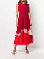 Thumbnail for your product : Roksanda Colour-Block Flared Dress