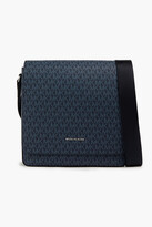 Thumbnail for your product : Michael Kors Collection Logo-print faux leather messenger bag