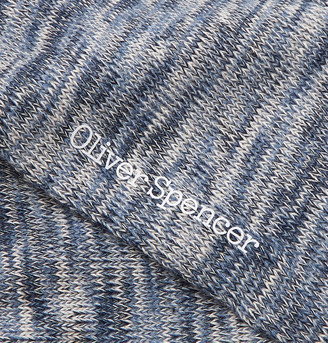 Oliver Spencer Loungewear Miller Melange Stretch Cotton-Blend Socks