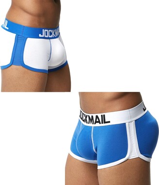 JOCKMAIL Men's Padded Underwear Butt Lifter Boxers with Enhancer