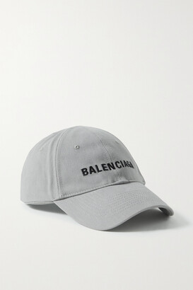 Balenciaga Embroidered Cotton-twill Baseball Cap