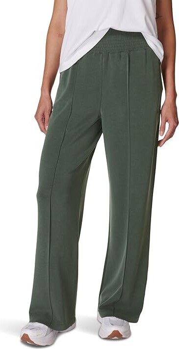 Sweaty Betty Sand Wash Cloudweight Track Pants Women's Clothing Trek Green : MD 30, Modal/Polyester/Spandex