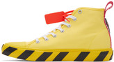 Thumbnail for your product : Off-White Yellow and Black Arrows Mid-Top Sneakers