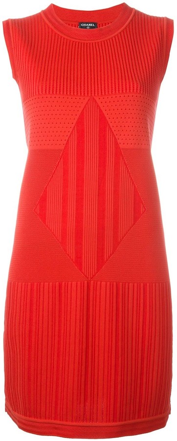 Chanel Pre Owned 2010s Sleeveless Knit Dress - ShopStyle