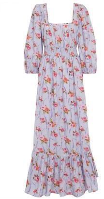 LoveShackFancy Minnia floral cotton maxi dress