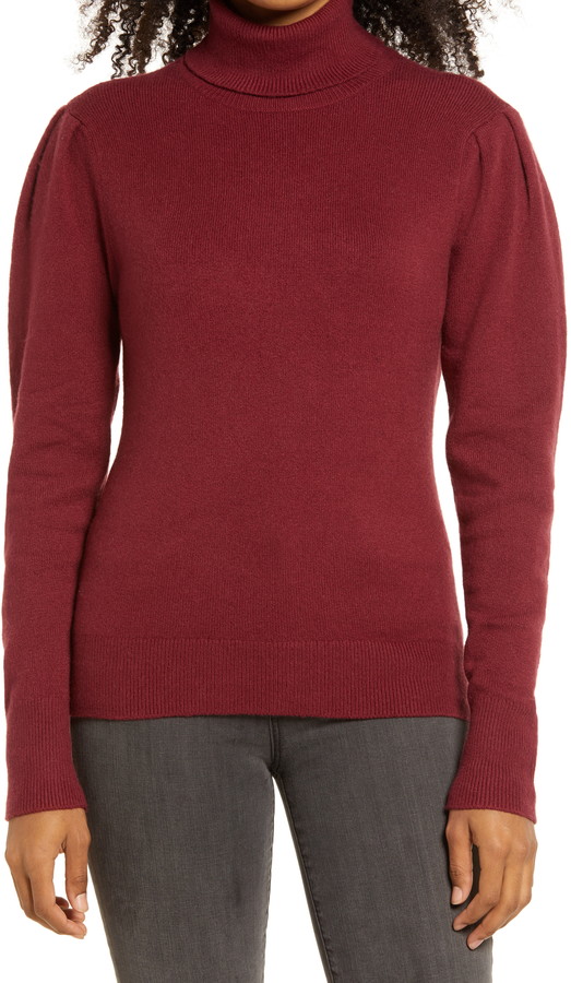 rachel parcell puff sleeve sweatshirt