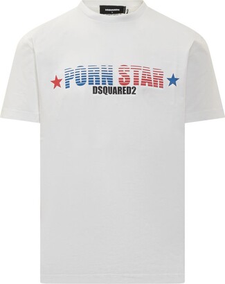 【送料&関税込】Dsquared2 Slogan Print Crewneck T-shirt DSQUARED2 Slogan-Printed Crewneck T-Shirt - ShopStyle