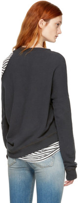 R 13 Black Distorted Sweatshirt