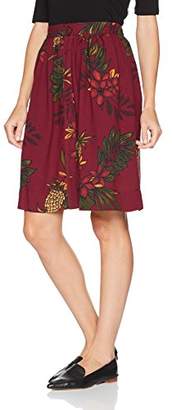 PepaLoves Women's Alison Skirt Print Casual, Red 0, 8 ('s Size:X-Small)