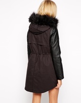Thumbnail for your product : Oasis Premium Faux Fur Hood Parka