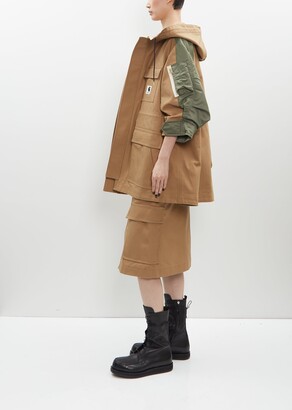 Sacai x Carhartt WIP Duck x Nylon Twill Coat — Beige x Khaki