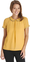 Thumbnail for your product : F&F Limited Edition Embellished Peter Pan collar blouse