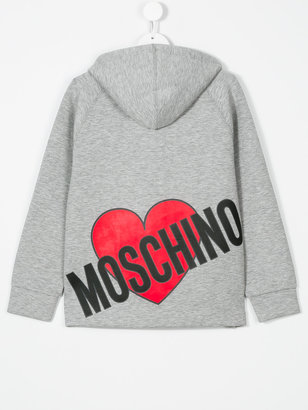 Moschino Kids rear logo varsity jacket