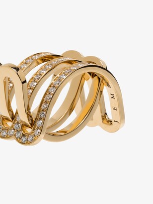 JEM 18K Yellow Gold Étreintes Diamond Ring