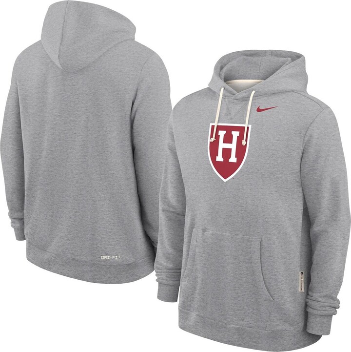 Nike Men's Gray Harvard Crimson 2025 Sideline Dri-fit Hoodie