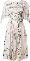 Blumarine - robe volantée imprimée - women - Soie - 46