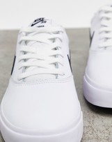 Thumbnail for your product : Nike SB Chron SLR leather trainers in white