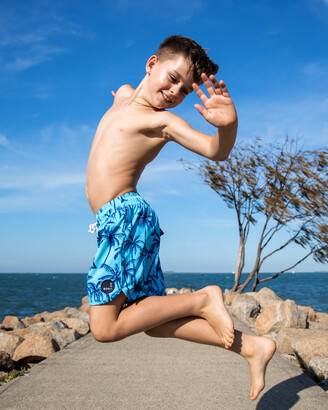 Bon + Co Boy's Blue Shorts - Haven Aqua Everyday Boardshort