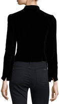 Thumbnail for your product : Nanette Lepore Embellished Structured Velvet Jacket, Black