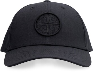 Stone Island Logo Embroidered Baseball Cap - ShopStyle Hats