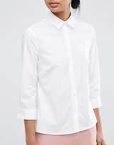 Thumbnail for your product : ASOS DESIGN 3/4 sleeve shirt in stretch cotton