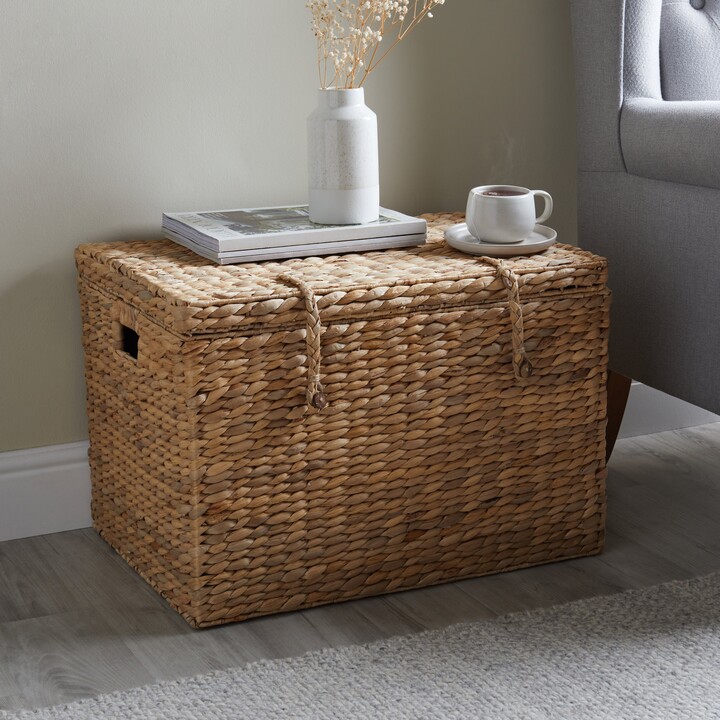 Dunelm Large Water Hyacinth Storage Basket Trunk Brown ShopStyle
