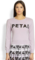 Thumbnail for your product : Christopher Kane Cropped Cashmere Petal Sweater