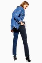 Thumbnail for your product : Topshop Blue Black Colour Block Jeans