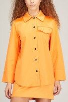 Thumbnail for your product : Baum und Pferdgarten Beryl Long Sleeve Top in Orange Sorbet