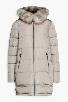 DKNY Quilted shell hooded coat