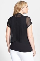 Thumbnail for your product : Eileen Fisher Cropped Cardigan (Plus Size)