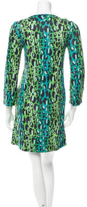 Diane von Furstenberg Leopard Print Silk Dress