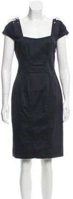 Zac Posen Knee-Length Cap Sleeve Dress