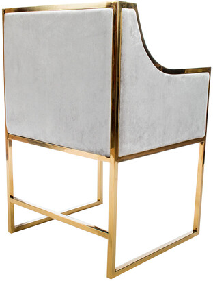 Statements By J Erin Gold Dining Chair Gold/Gray