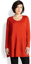 Thumbnail for your product : Eileen Fisher Eileen Fisher, Sizes 14-24 Merino Wool Long Tunic