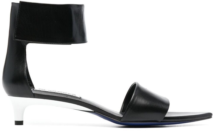 kitten heel with strap