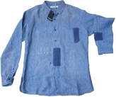 Thumbnail for your product : Yves Saint Laurent 2263 YVES SAINT LAURENT Blue Linen Shirt