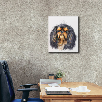 Red Barrel Studio King Charles Spaniel On Canvas by Barbara Keith Print