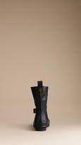 Thumbnail for your product : Burberry Belt Detail Rubber Rain Boots