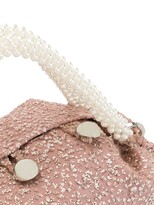 Thumbnail for your product : 0711 Nino sparkly bronze small tote bag