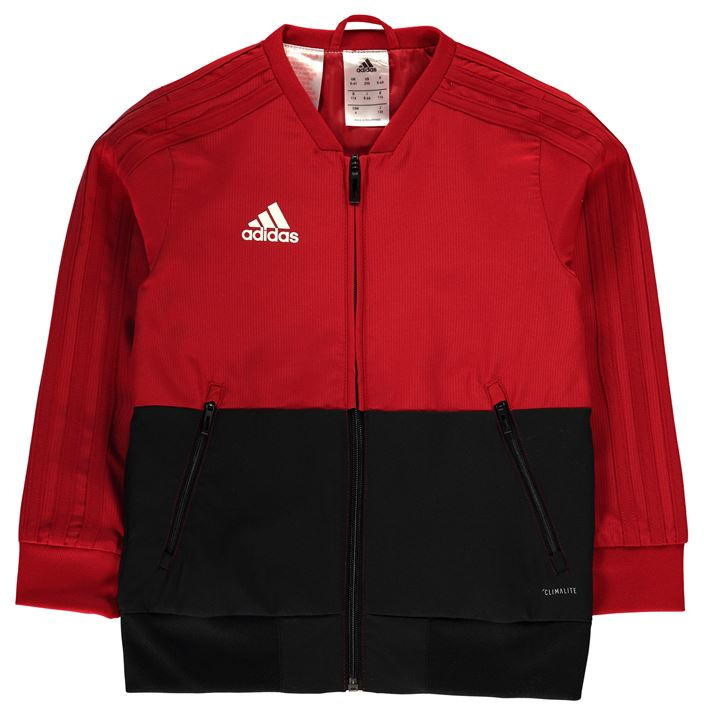 red and black adidas originals jacket