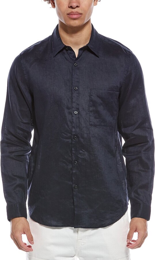 Theory Irving Relaxed Linen Shirt