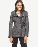 Thumbnail for your product : Ann Taylor Petite Tweed Funnel Jacket