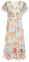 Thumbnail for your product : Sachin + Babi Sequined Floral-print Tulle Dress