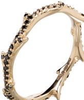 Thumbnail for your product : Dru 14K yellow gold Crown of Thorns black diamond ring