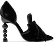 tory burch clara bowembellished velvet pumps