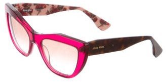 Miu Miu Cat-Eye Tinted Sunglasses