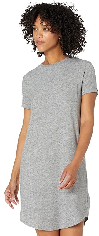 grey shirt dress