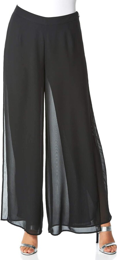 chiffon evening pants