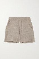 Thumbnail for your product : Le Kasha Morzine Pointelle-knit Organic Cashmere Shorts
